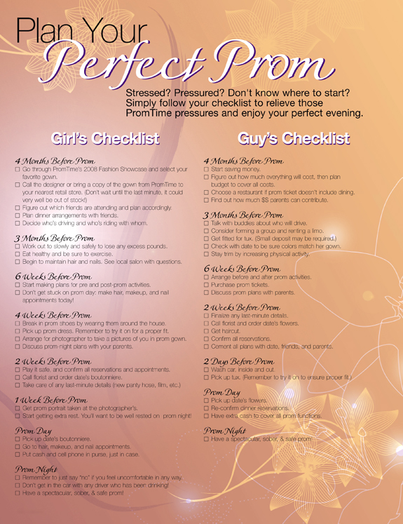 Prom Checklist Pageantry magazine Pageant, Prom, Fashion, Modeling News